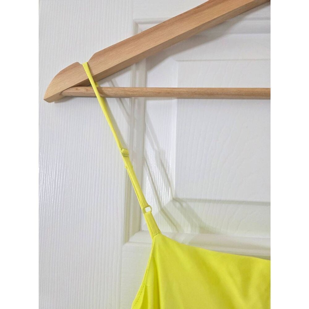 Farm Rio neon green lenzing ecovero viscose slip dress M - Picture 7 of 7